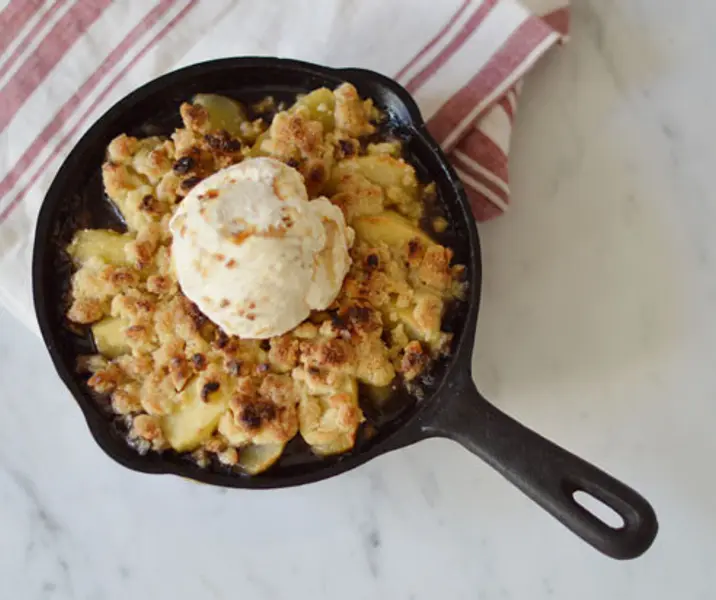 Crumble de manzana,