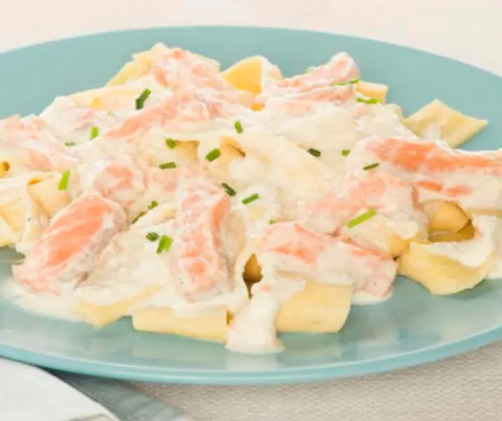 Pappardelle na salmon ihendori "thermomix"